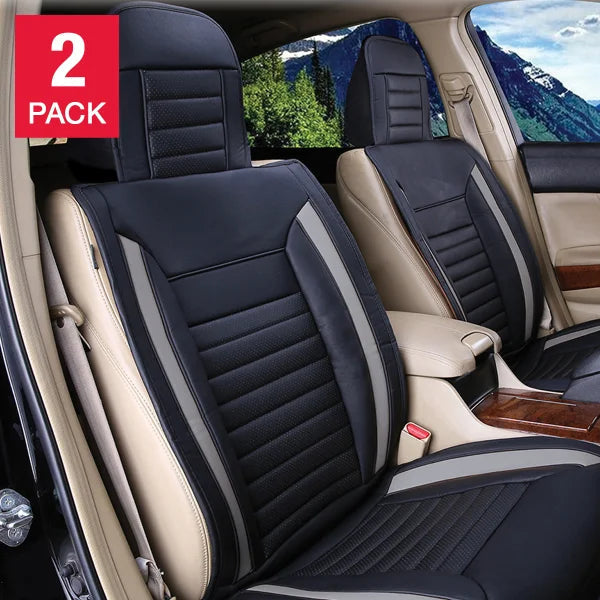 Grey Ultimate Universal Fit Luxury Seat Cover, 2-pack Q9369