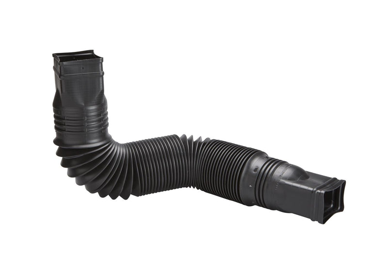 Canada Flex-a-Spout Vinyl Downspout Extension, Rust-proof, Black Q2742