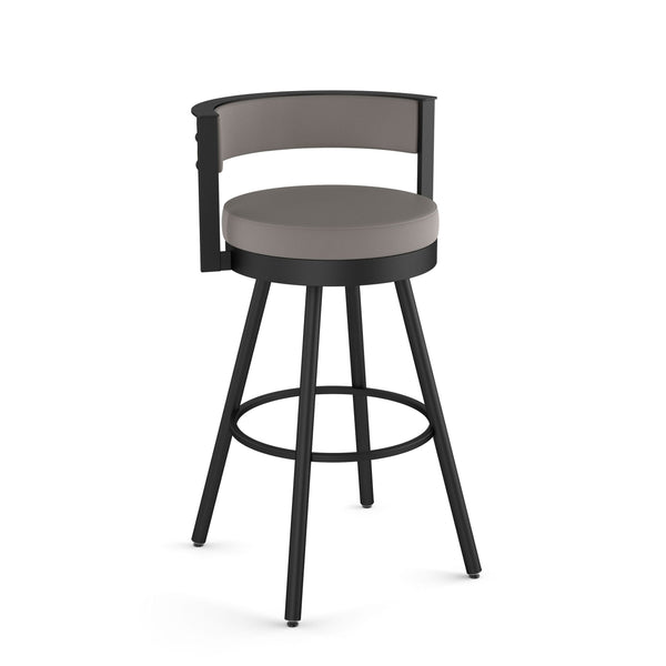 Eller Swivel Counter Stool with Padded Backrest, Multiple Colours, 26-in I4727