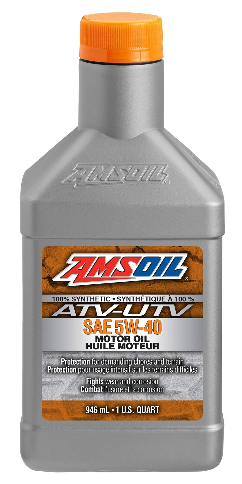 946-mL 100% Synthetic 5W40 ATV/UTV Engine Oil B8824