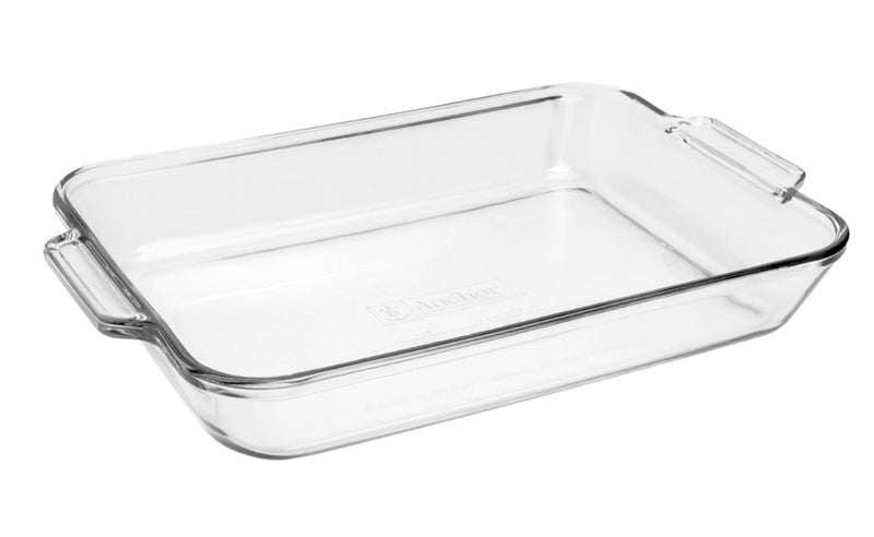 Glass Rectangular Utility Dish, 3-L D0977