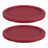 Plastic Lid Set, Red, 2-pc x 7-Cup
