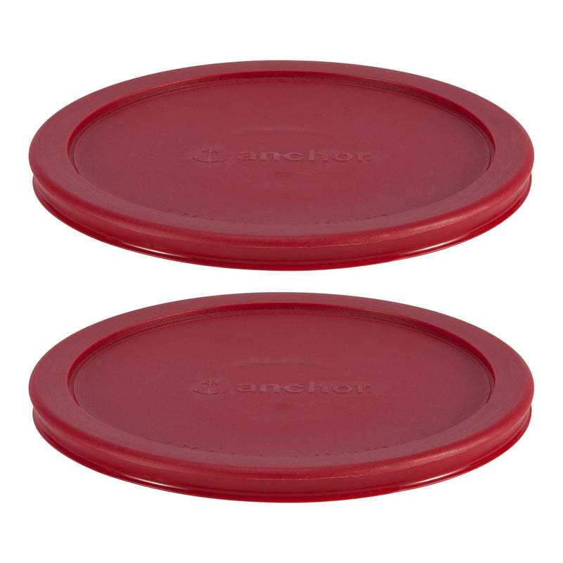 Plastic Lid Set, Red, 2-pc x 7-Cup Z2232