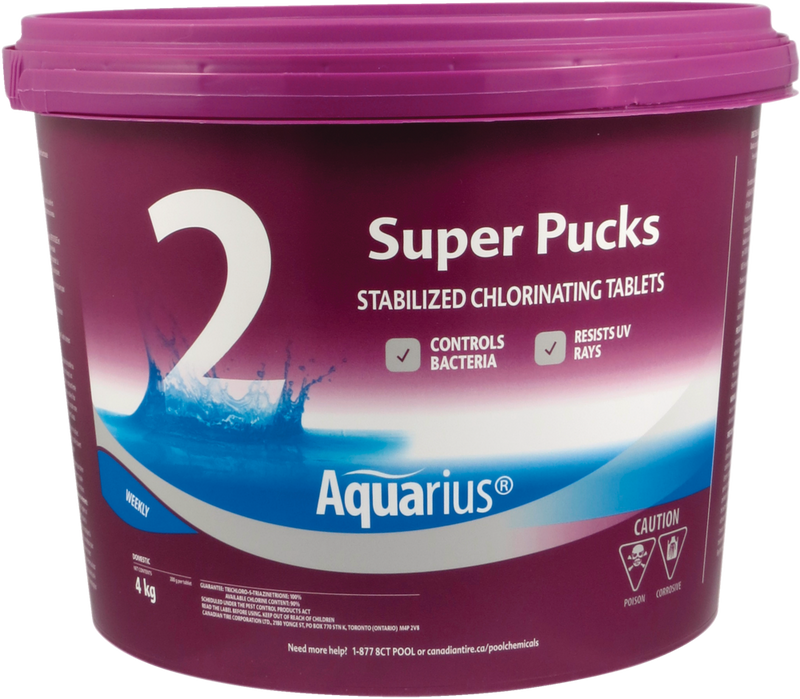 Super Pucks Water Stabilized Chlorinating Tablets, 4-kg T775
