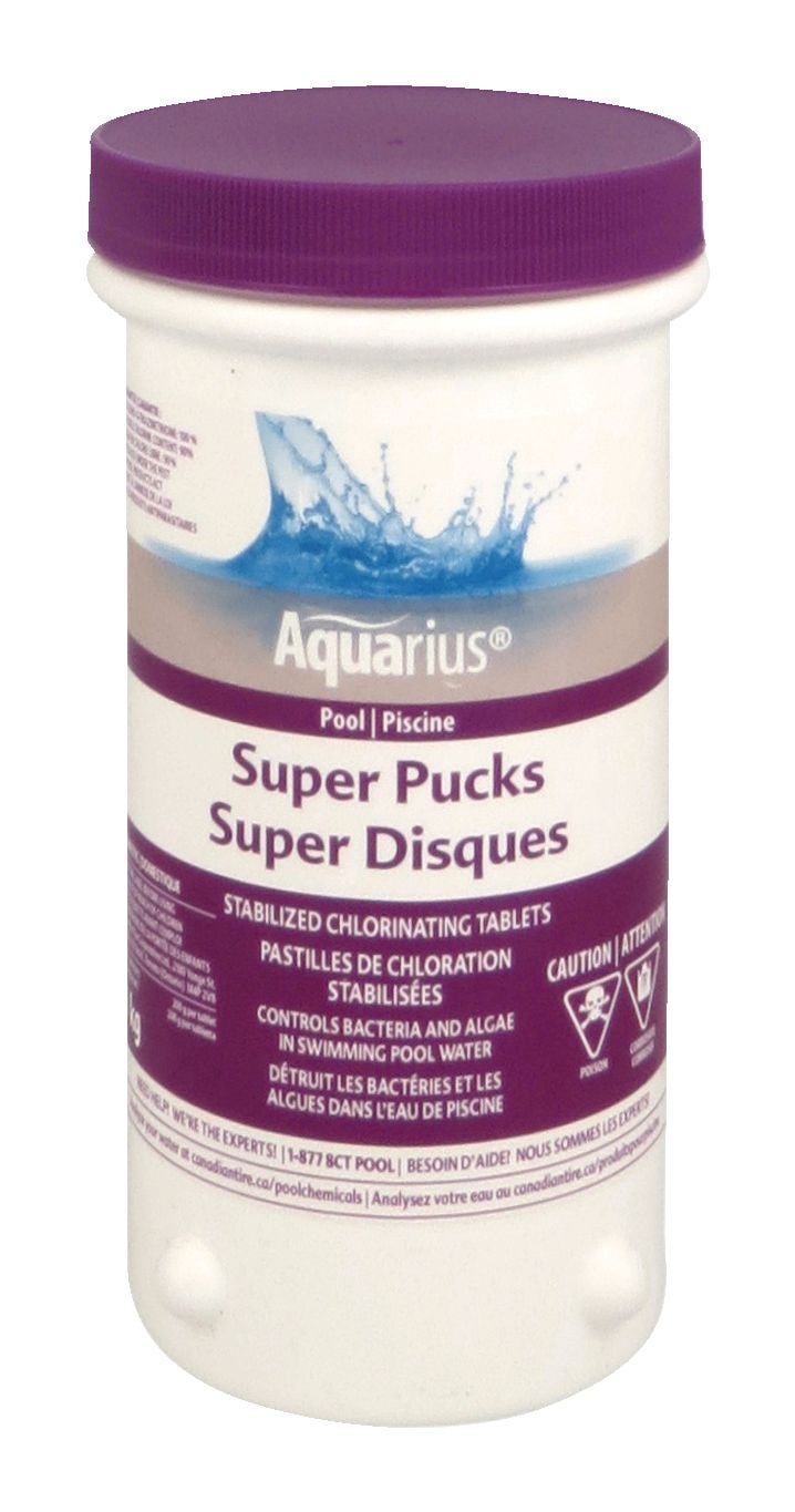 Super Pucks Stabilized Chlorine Tablets, 1-kg S8833