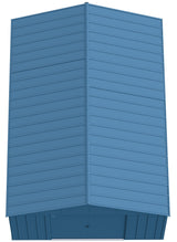 Classic 12x17-ft Blue Grey Corrosion-Resistant Metal Shed