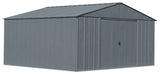 Classic 14x12-ft Charcoal Lockable Metal Shed