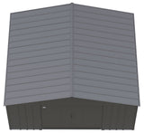 Classic 14x12-ft Charcoal Lockable Metal Shed
