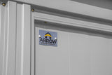 Classic 14x17-ft Flute Grey Corrosion-Resistant Metal Shed