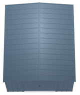 Classic Galvanized Steel Storage Shed, Blue Grey, 10-ft x 12-ft