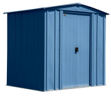 Classic Galvanized Steel Storage Shed, Blue Grey, 6-ft x 5-ft