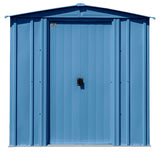 Classic Galvanized Steel Storage Shed, Blue Grey, 6-ft x 5-ft