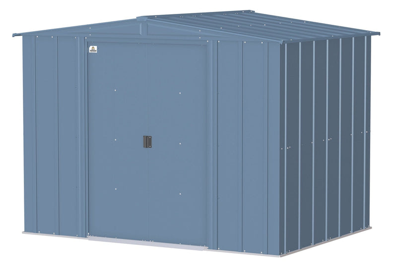 Classic Galvanized Steel Storage Shed, Blue Grey, 8-ft x 6-ft Z1519