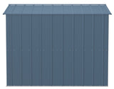 Classic Galvanized Steel Storage Shed, Blue Grey, 8-ft x 8-ft
