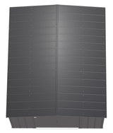 Classic Galvanized Steel Storage Shed, Charcoal, 10-ft x 12-ft
