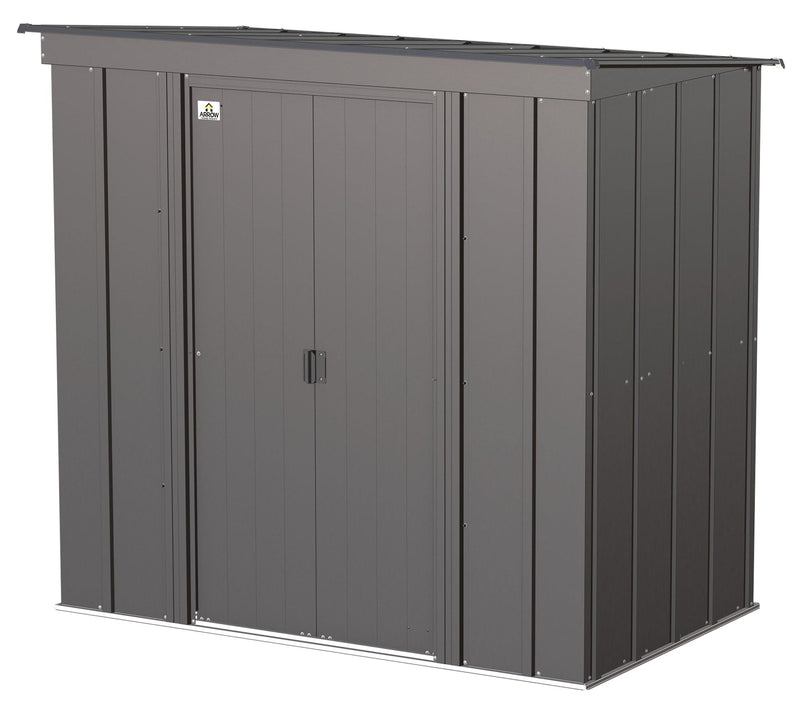 Classic Galvanized Steel Storage Shed, Charcoal, 6-ft x 4-ft X4213