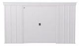Classic Galvanized Steel Storage Shed, Flute Grey, 10-ft x 4-ft