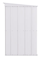 Classic Galvanized Steel Storage Shed, Flute Grey, 10-ft x 4-ft