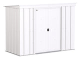 Classic Galvanized Steel Storage Shed, Flute Grey, 8-ft x 4-ft