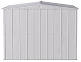 Classic Galvanized Steel Storage Shed, Flute Grey, 8-ft x 8-ft