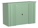 Classic Galvanized Steel Storage Shed, Sage Green, 8-ft x 4-ft