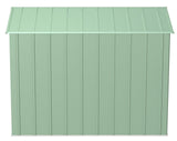 Classic Galvanized Steel Storage Shed, Sage Green, 8-ft x 4-ft