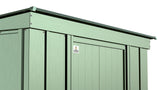 Classic Galvanized Steel Storage Shed, Sage Green, 8-ft x 4-ft