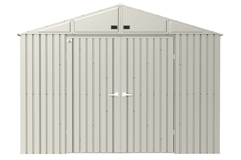 Elite 10x12-ft Cool Grey Corrosion-Resistant Steel Storage Shed X9098