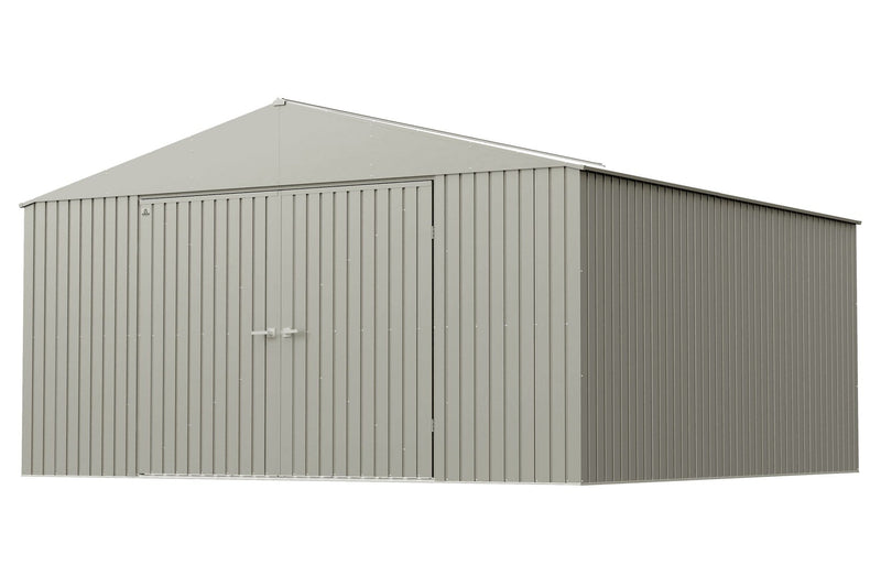 Elite 14x14-ft Cool Grey Corrosion-Resistant Steel Storage Shed F8723