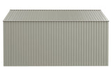 Elite 14x14-ft Cool Grey Corrosion-Resistant Steel Storage Shed