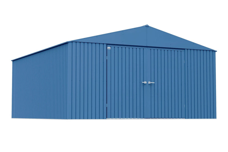 Elite 14x16-ft Blue Grey Corrosion-Resistant Steel Shed T6826