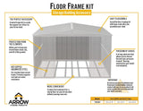 Floor Frame Kit for Arrow Classic 10x11-ft, 10x12-ft and 10x14-ft Sheds