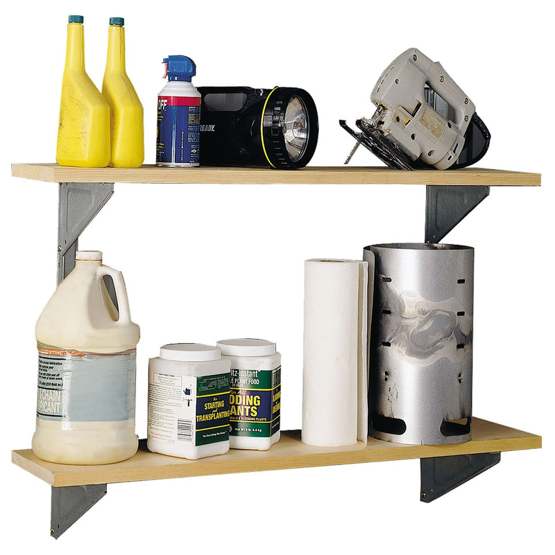 Galvanized Steel Shelf Kit with Hanger and Brackets D7249