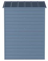 Select Galvanized Steel Storage Shed, Blue Grey, 6-ft x 5-ft