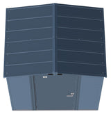 Select Galvanized Steel Storage Shed, Blue Grey, 6-ft x 5-ft