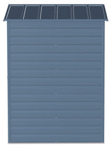 Select Galvanized Steel Storage Shed, Blue Grey, 6-ft x 5-ft