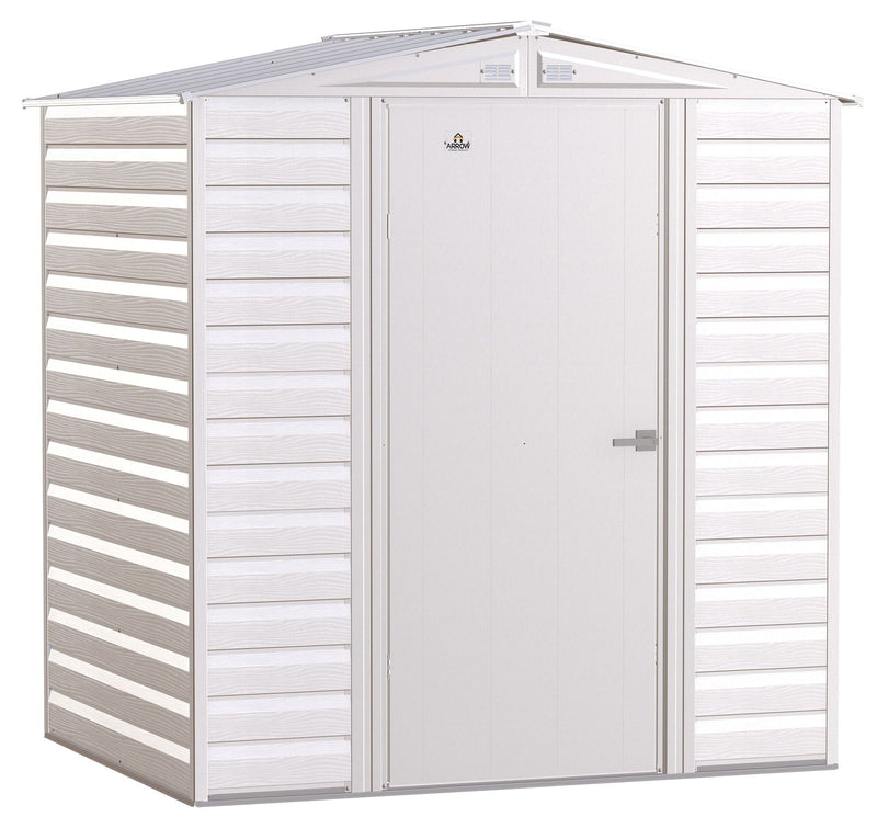Select Galvanized Steel Storage Shed, Flute Grey, 6-ft x 5-ft I8531