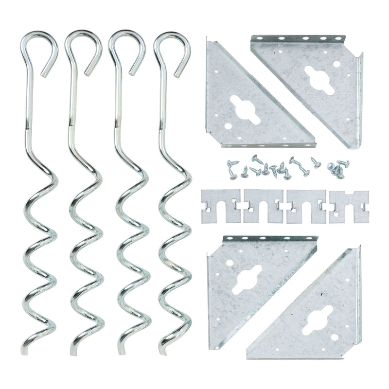 Steel Earth Anchor Kit with 15-in Corkscrews Y9755