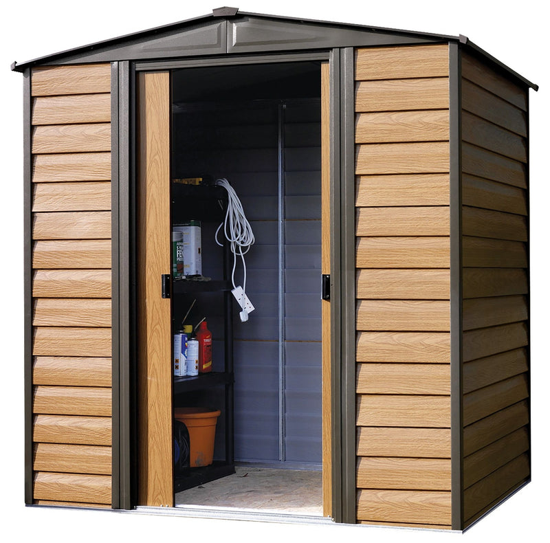 Woodridge 6x5-ft Corrosion-Resistant Steel Storage Shed D4783