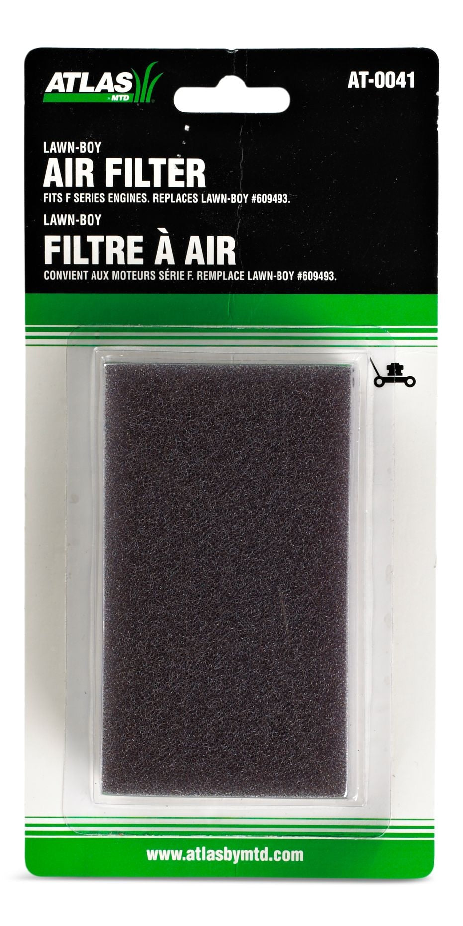 Lawn Mower Foam Air Filter Element, Replaces for CT#: 060-9493