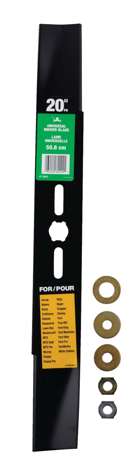 Lawn Tractor Two Replacement Blade Set, 42-in, Black F1905