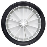 Plastic Lawn Mower Replacement Wheel, Wide Tread 8-in x 1.75-in
