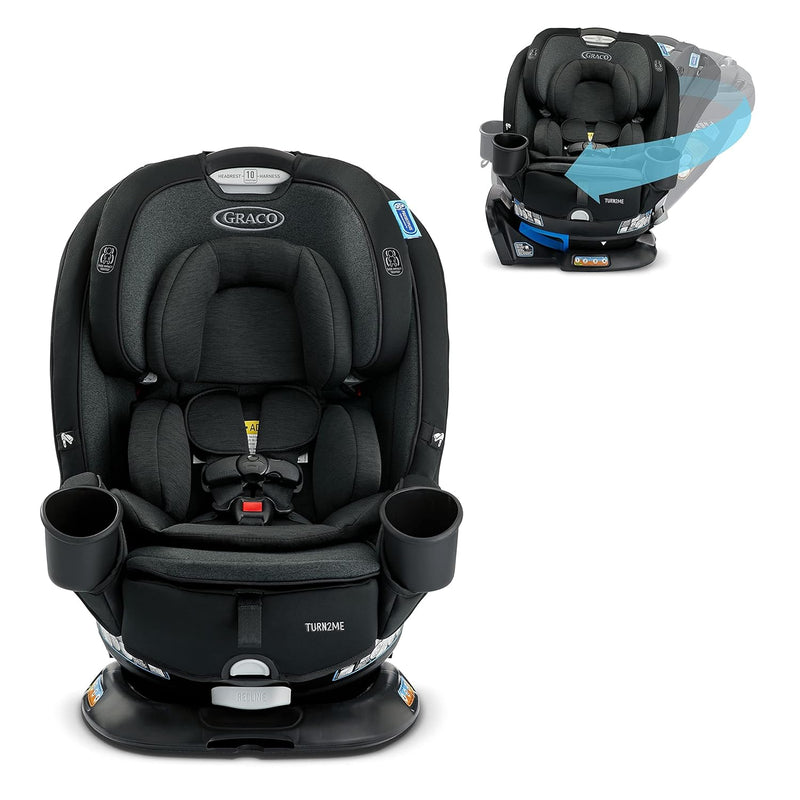 Turn2Me 3-in-1 Convertible Car Seat, Rotating, Rear & Forward-Facing, Highback Booster, SnugLock, Cambridge A7192