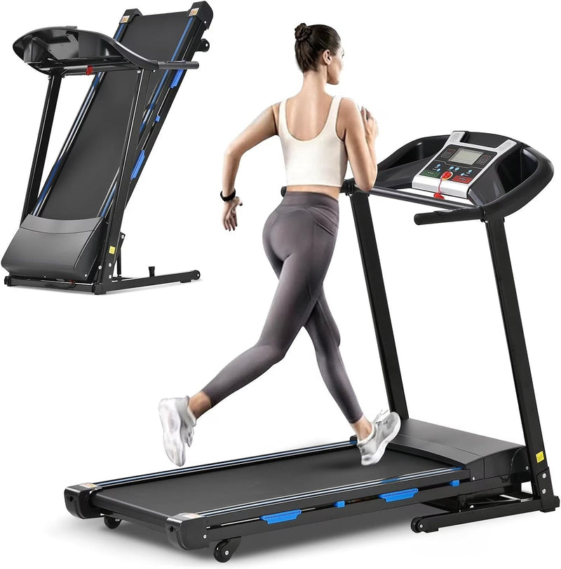 3.5HP Folding Treadmill with 15% Auto Incline 12 Preset Programs for Running Walking Exercise, 330LB Capacity, Double Running Board Shock... X7399