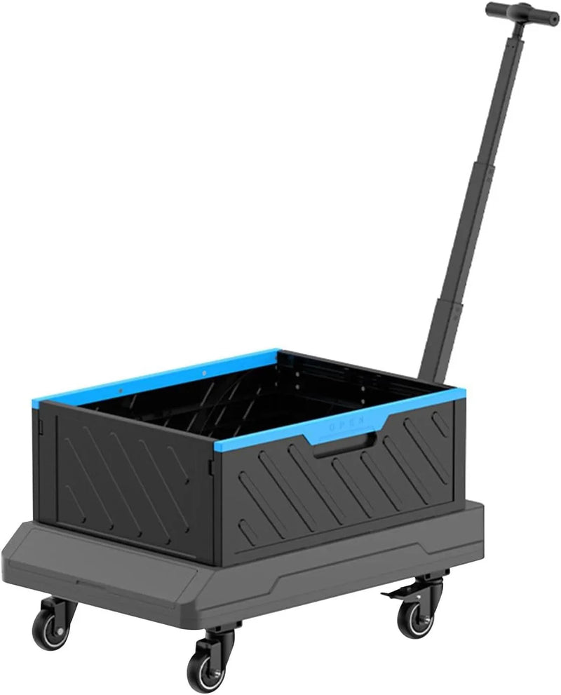 Foldable trolley: A wheeled foldable trolley, suitable for outdoor camping activities I1909