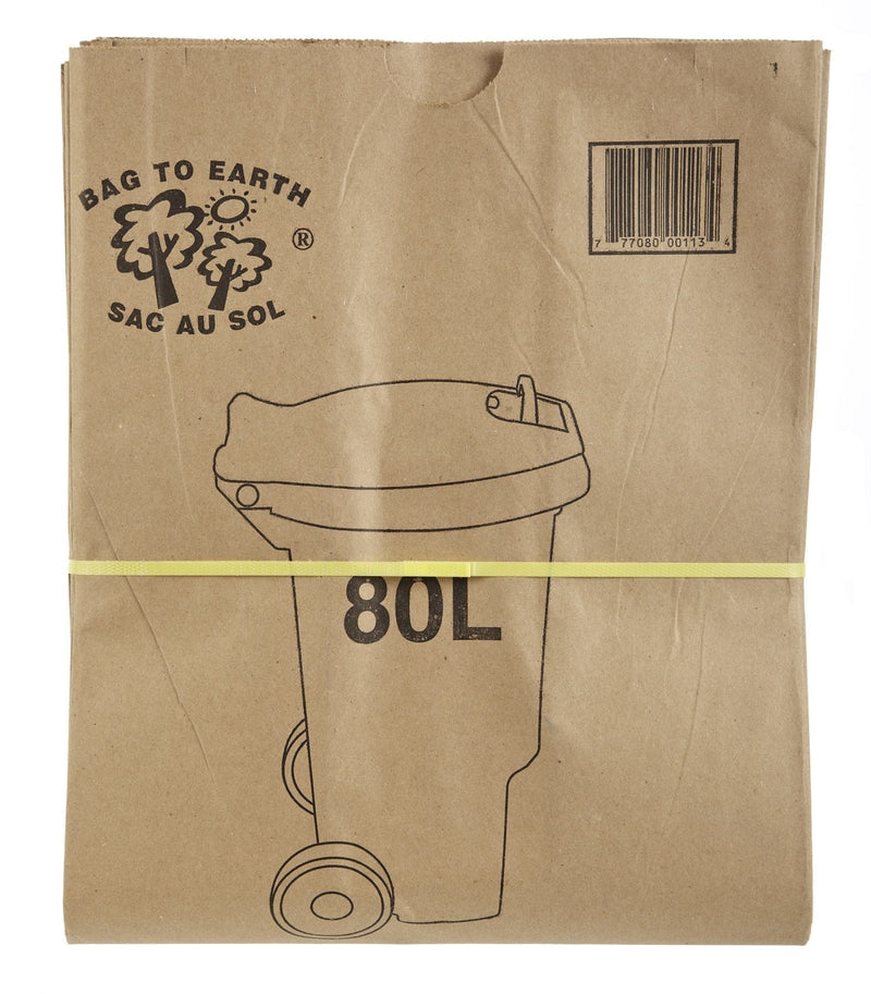 2-Ply Compostable and Biodegradable Paper Bin Liner, 10-pk, 80-L X2423