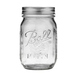 Regular Mouth Pint Glass Mason Jar, 16-oz/473-mL, 8-pk