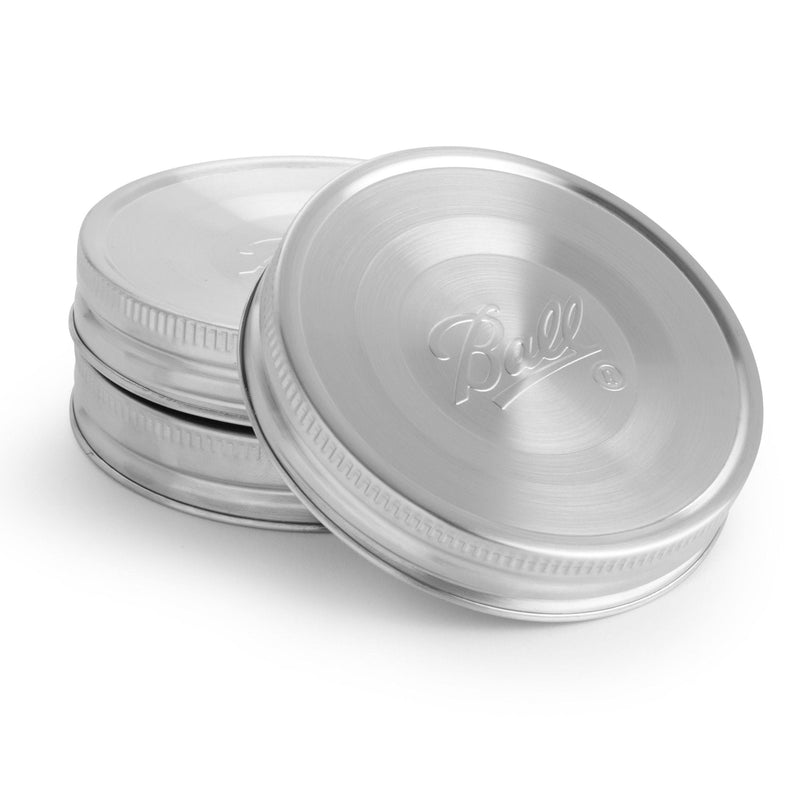 Wide Mouth Stainless Steel Lids, Rust-Resistant, 3-pk K5490