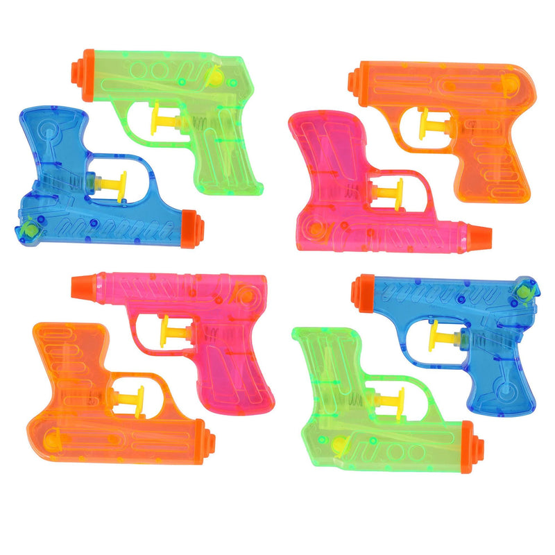 Mini Soaker Water Blasters, Kids' Outdoor Summer Water Toy, Age 3+, 8-Pk Q3662
