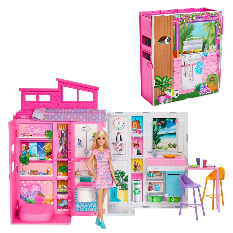 2024 Getaway House Playset with Doll, Includes 4 Play Areas, Kids Ages 3+ B3281